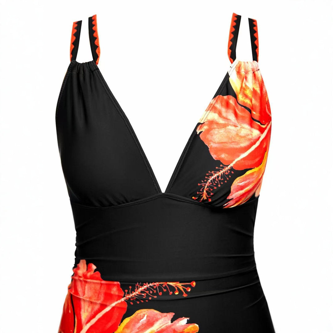 Ladies Elegant Jumpsuit with Floral Accents StylebySassy