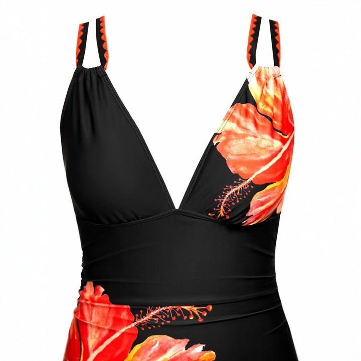 Ladies Elegant Jumpsuit with Floral Accents StylebySassy