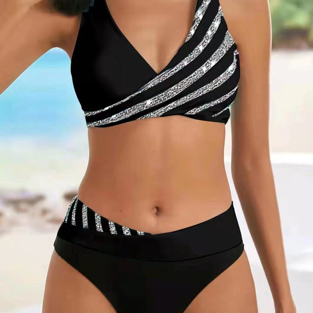 Women Sporty Bikini with fashionable wrap top StylebySassy