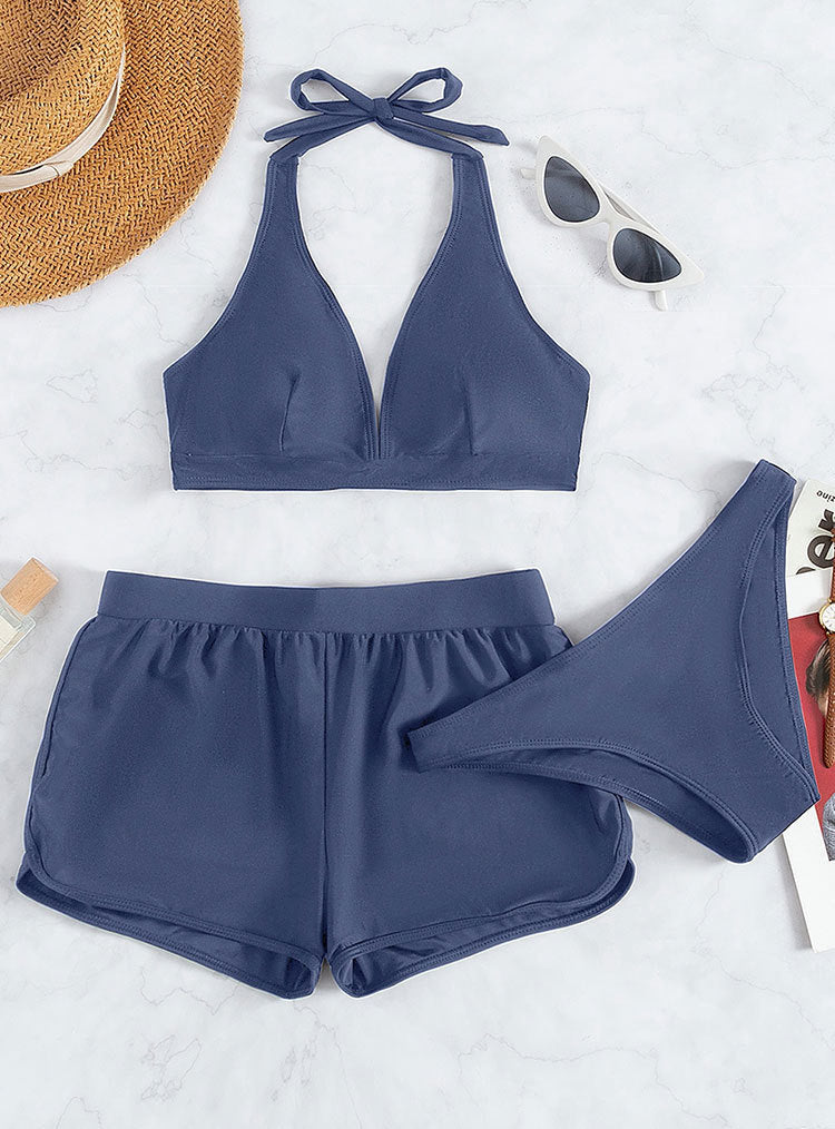 Women’s bikini set with sporty top and comfortable shorts StylebySassy