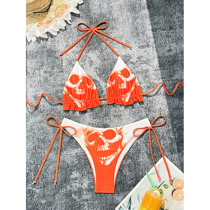 Women's Bikini Set with large skull design StylebySassy