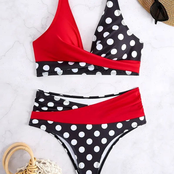 Women's bikini model in modern wrap style StylebySassy