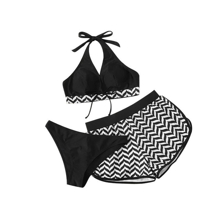 Women’s bikini set with sporty top and comfortable shorts StylebySassy