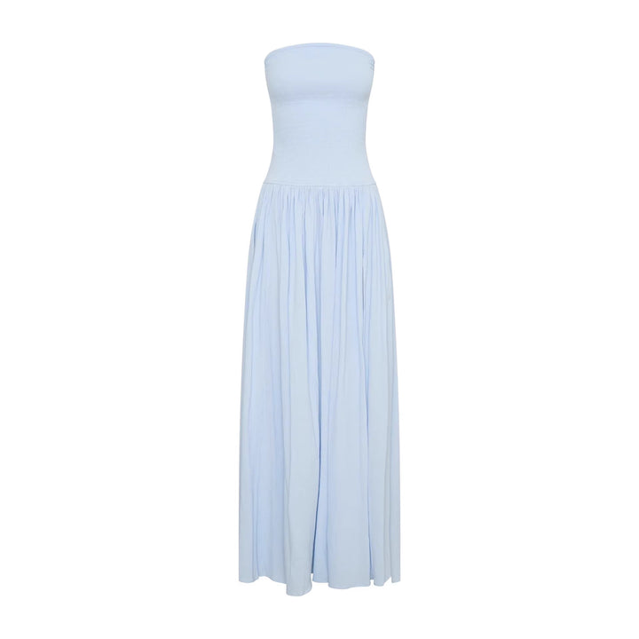 Women’s maxi dress with elastic bodice and flowing skirt StylebySassy