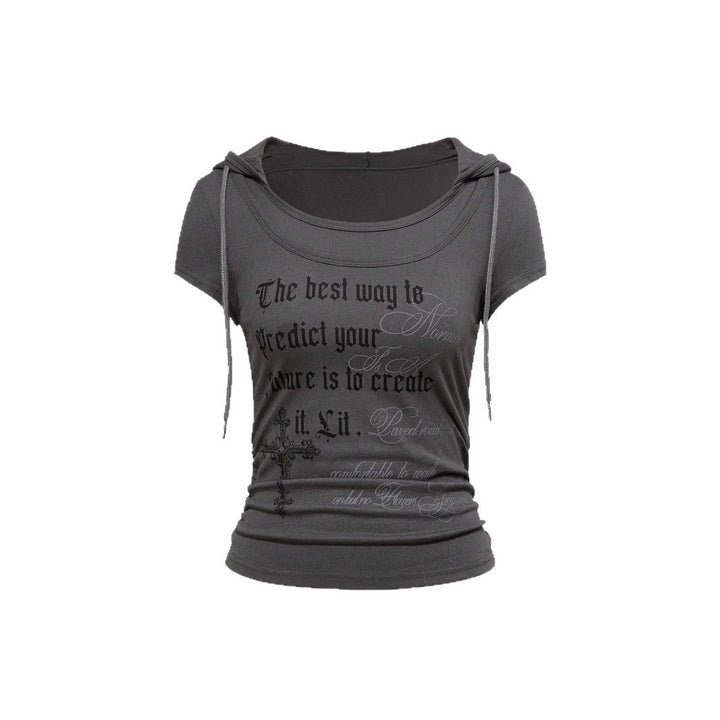 Women's Hoodie T-Shirt with Unique Print StylebySassy