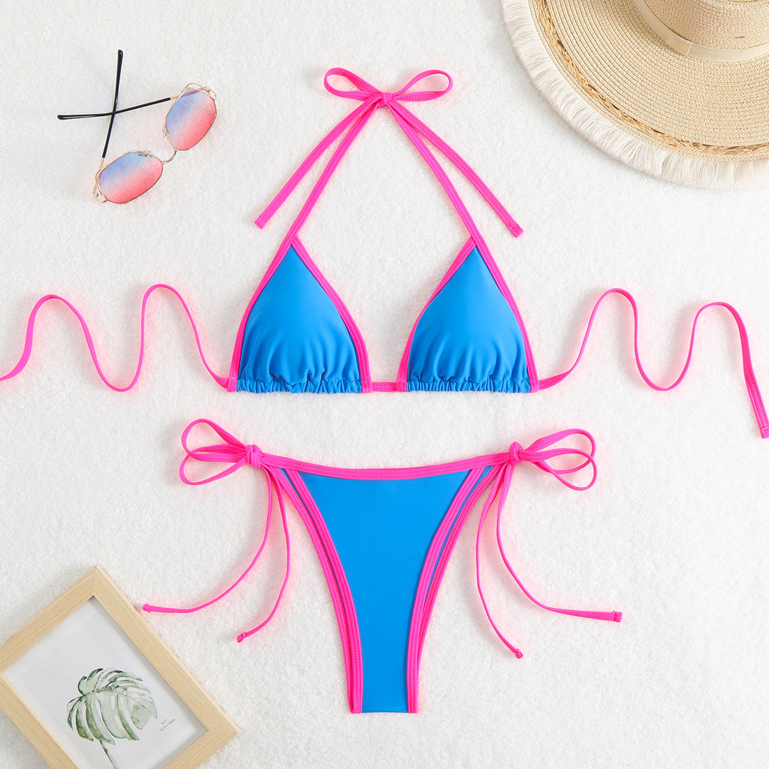 Women Triangle Bikini with Adjustable Straps StylebySassy