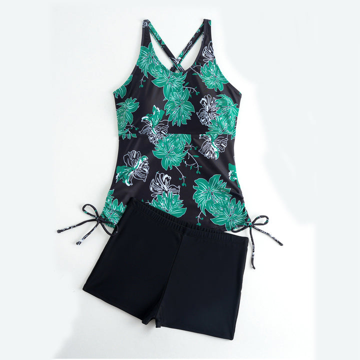 Women's swim set with adjustable straps and casual pants StylebySassy