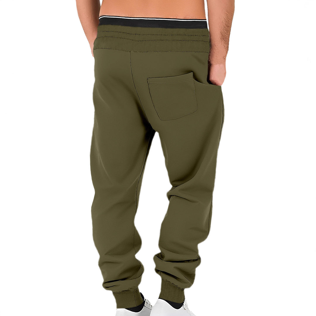 Men's comfortable jogging pants made of high-quality cotton blend with elastic waistband, drawstring, and cuffs StylebySassy