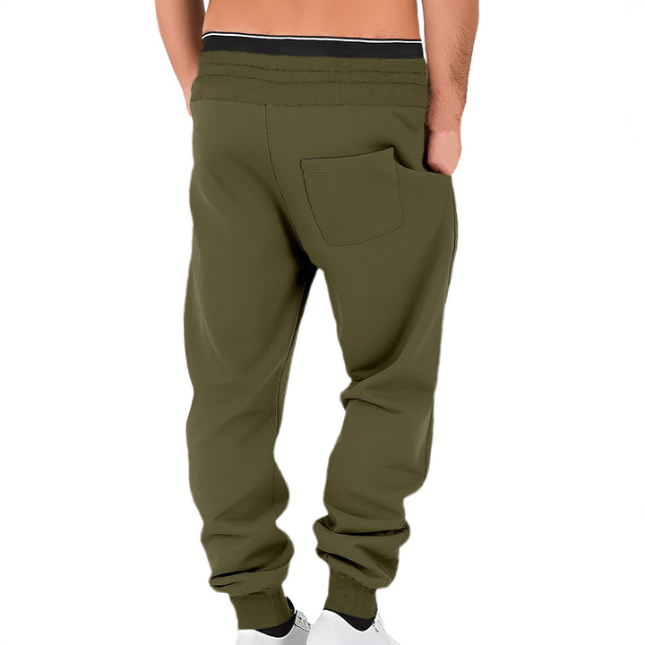 Men's comfortable jogging pants made of high-quality cotton blend with elastic waistband, drawstring, and cuffs StylebySassy
