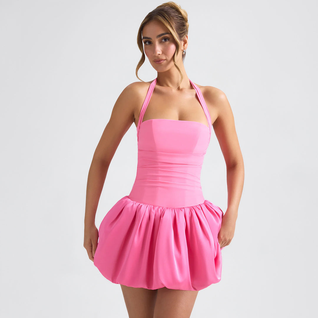 Women's Playful Mini Dress with Flowy Skirt StylebySassy