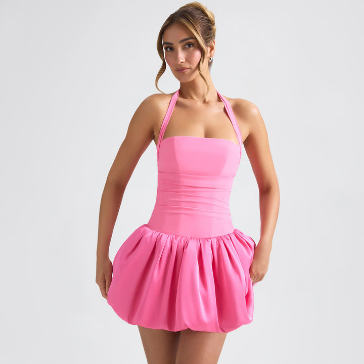 Women's Playful Mini Dress with Flowy Skirt StylebySassy