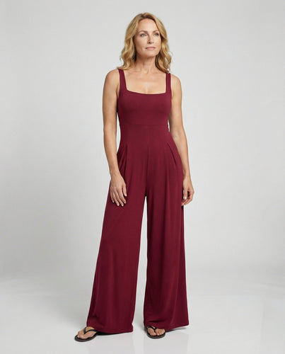 Elegant jumpsuit women's sleeveless with wide leg