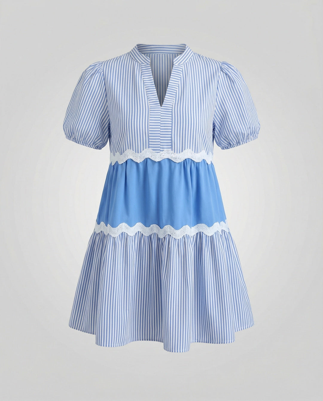 Women's Tiered Dress Summer with Puff Sleeves