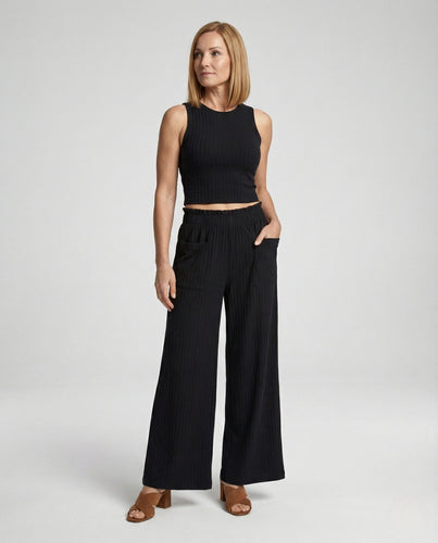 Women Two Piece Set Knit with Pants