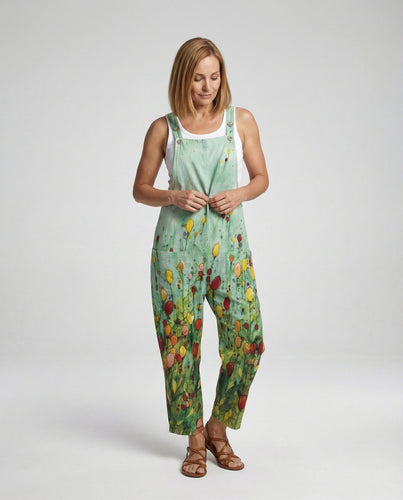 Women's jumpsuit Women's print loose