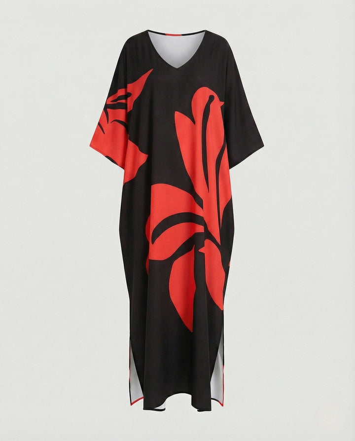 Women's Maxi Dress Kaftan V-Neck