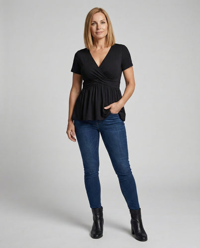 Women's Wrap Top Women's V Neck