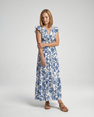 Ladies Boho Maxi Dress Summer Layers