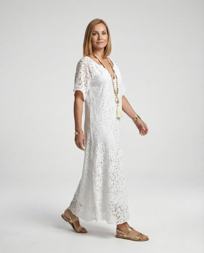 Evening dress women's lace maxi dress