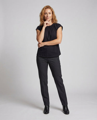 Women's A-Line Top with Round Neckline