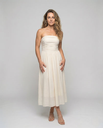 Women's Bandeau Maxi Dress with A-Line