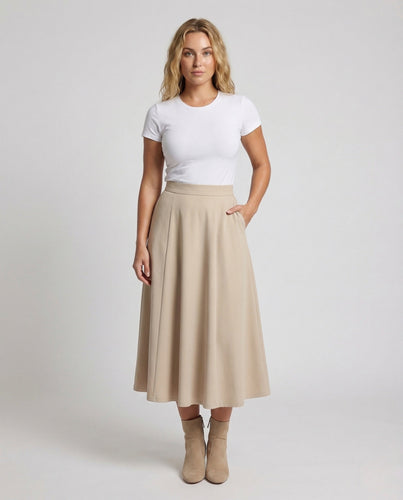 Women A-line Skirt High Waist