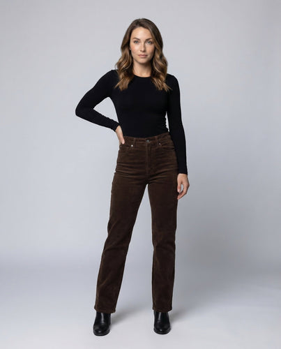 Women's Cord Pants High Waist Wide Leg