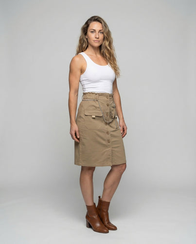 Women's Tailored Skirt Cargo Pockets