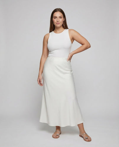 Women's Satin Maxi Skirt High Waist