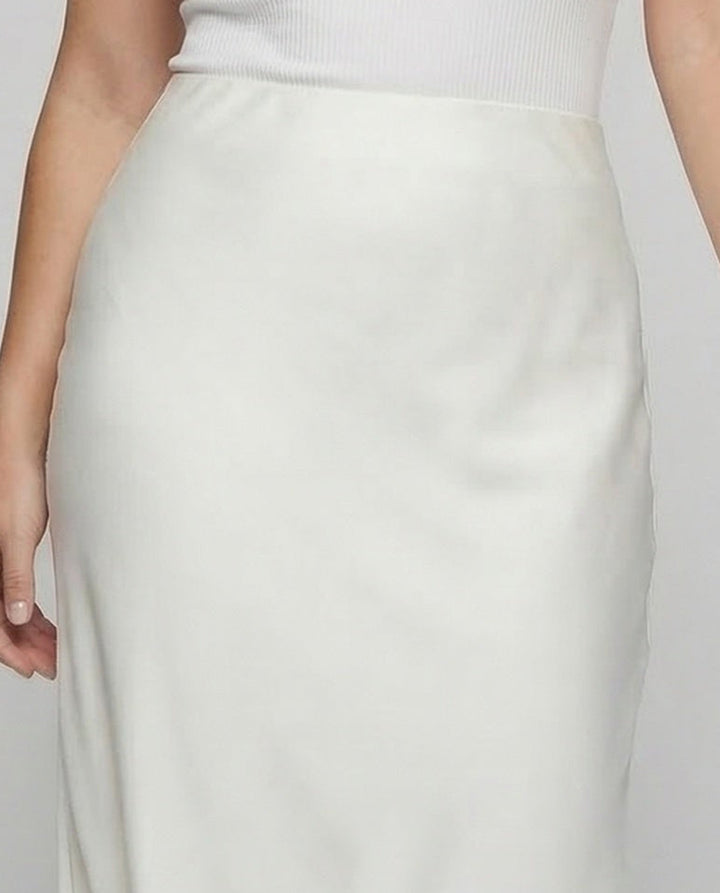 Women's Satin Maxi Skirt High Waist