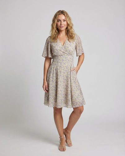 Women's Wrap Dress V Neck A-Line