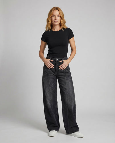 Women's Jeans Wide High Waist