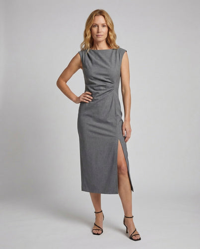 Women's Sheath Dress Draped Slit