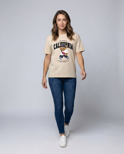 Women's Oversize T-Shirt Teddy Graphic