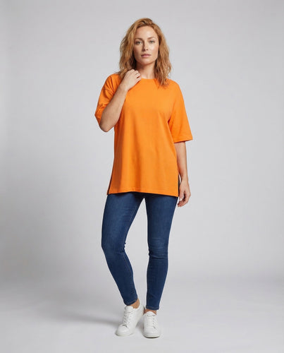 Unisex Long T-Shirt Side Slits