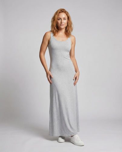 Ladies Sleeveless Maxi Dress A-Line Skirt