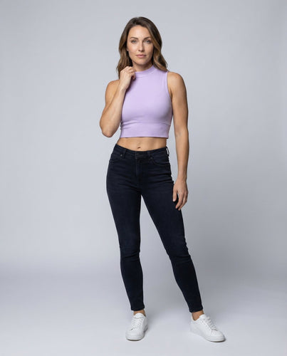 Ladies Cropped Top Wrap Detail
