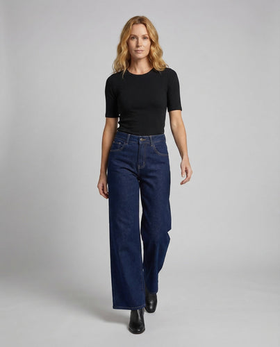 Ladies Thermal Lined Jeans Wide Leg