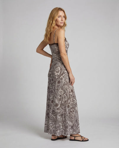 Women’s Paisley Strappy Dress Bodice Shape