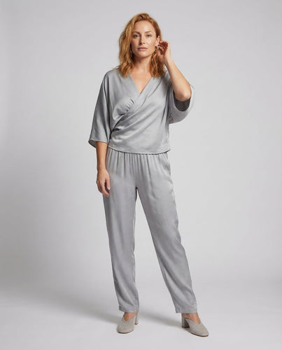 Ladies Satin Ensemble Palazzo Pants