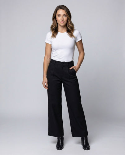 Women's Business Wide Trousers Crease
