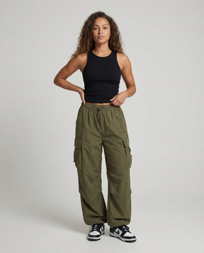Women's Balloon Pants Adjustable Hem Drawstring