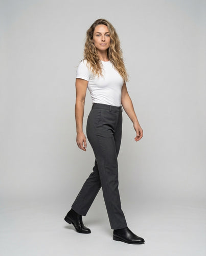 Women's Suit Trousers Crease Hidden Waistband