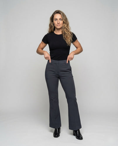 Women's Business Pants Small Hem Slit