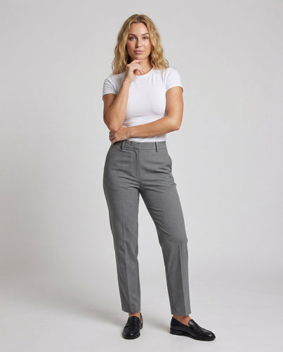 Women's Tailored Cigarette Pants With Crease