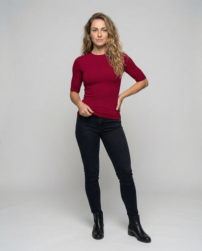 Women Seamless Shirt Elbow Sleeves