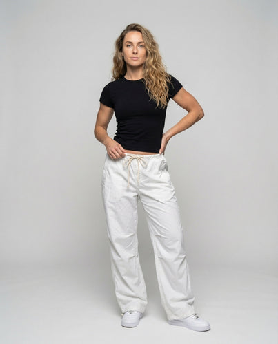 Women's Nylon Harem Pants Low Crotch