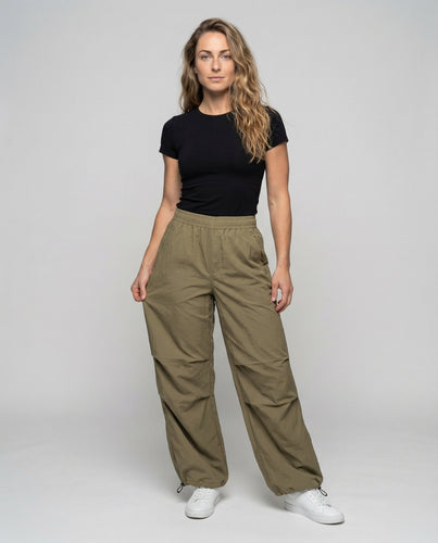 Women's Wide Pants Asymmetrical Round Hem