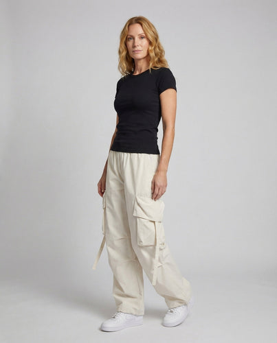 Ladies Utility Palazzo Cargo Pants Balloon Legs