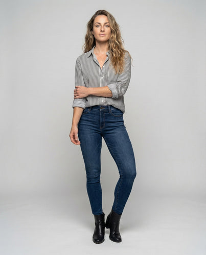 Women Striped Shirt Blouse Casual Fall